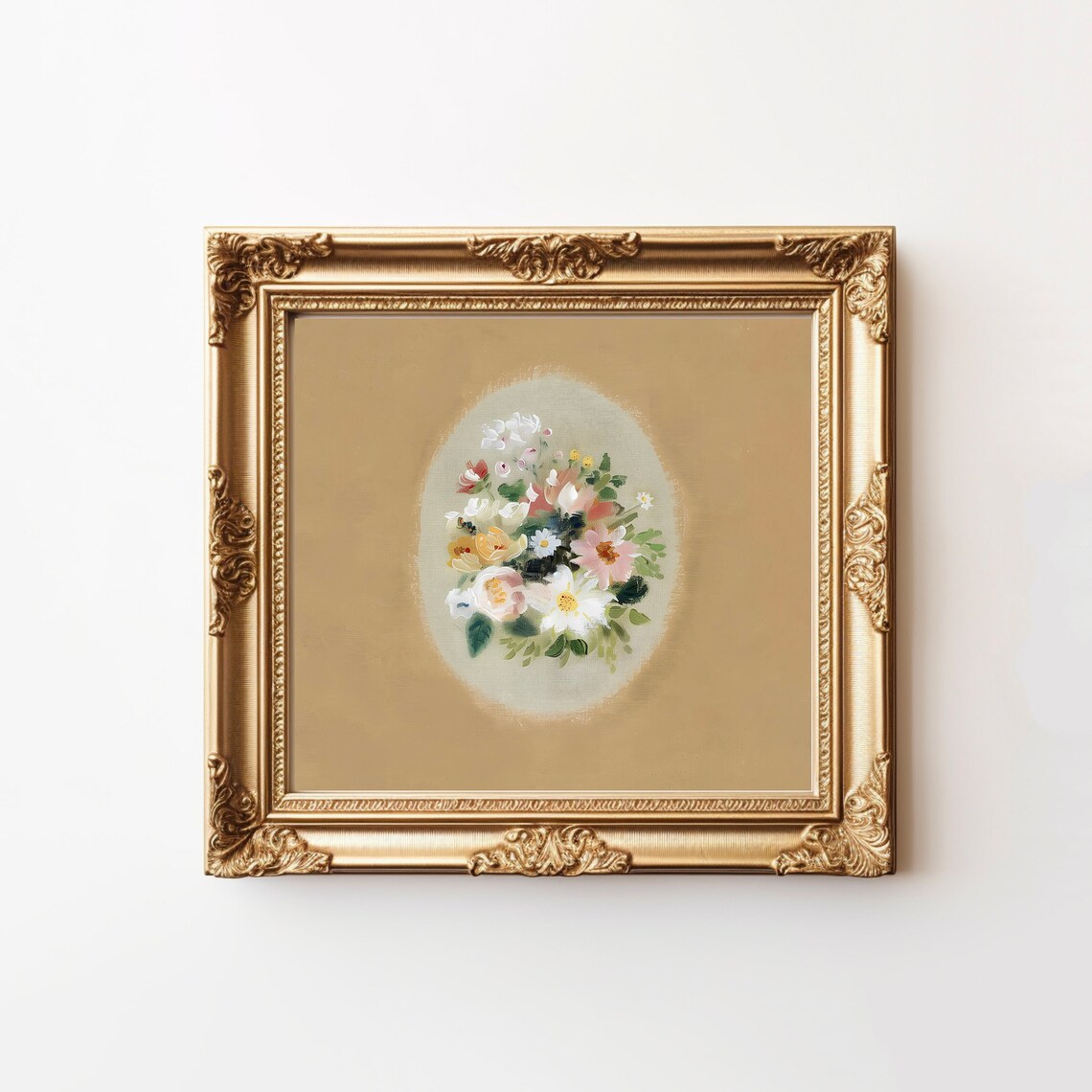 Soft Muted Botanical Art Print, Neutral Cottage Core Decor - Image 3