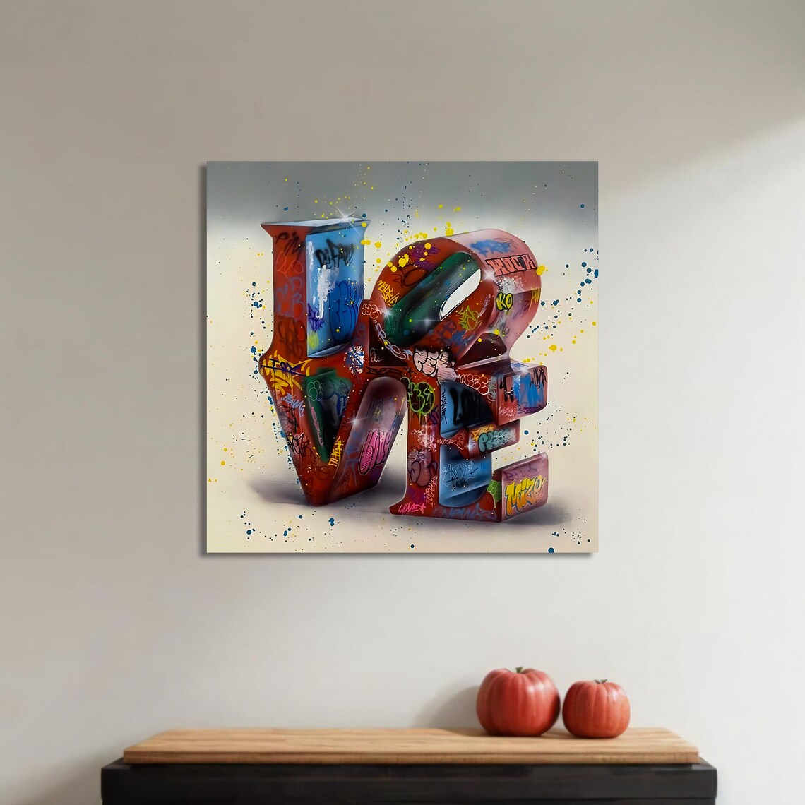 Graffiti Love Sign, Urban Street Art Decor - Image 4