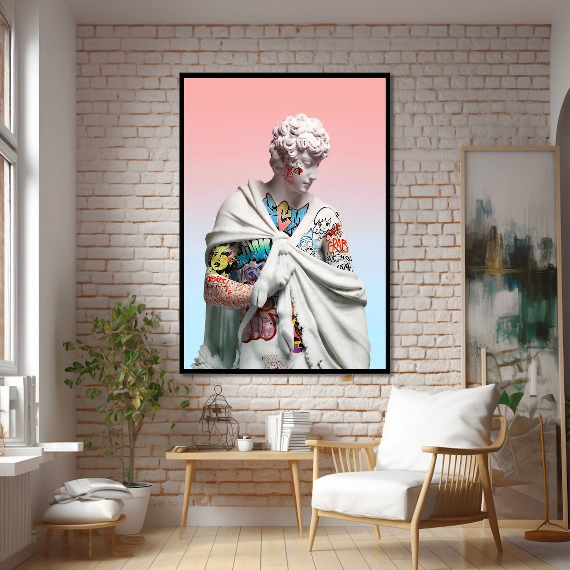 Graffiti Statue, Modern Pop Art Inspired Sculpture - Image 2