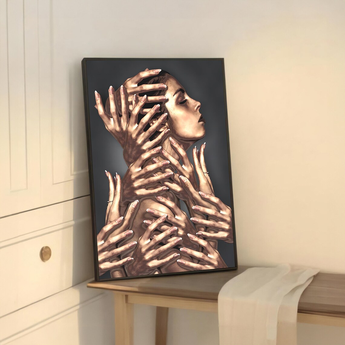 Surreal Portrait Of A Woman, Modern Artistic Print - Image 5