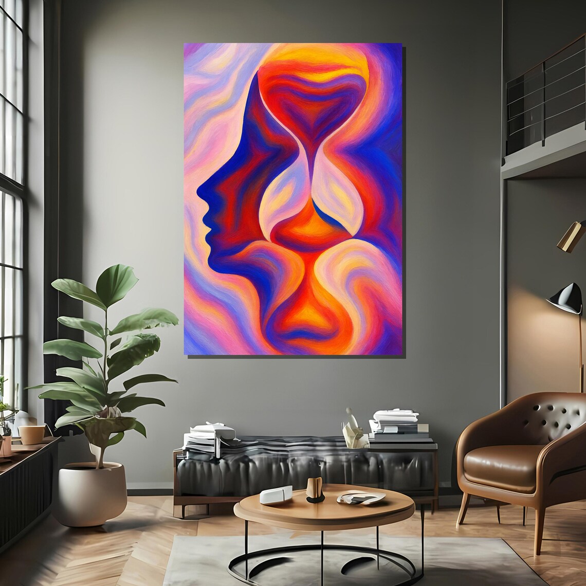 Abstract Hourglass Silhouettes Art Print - Image 2