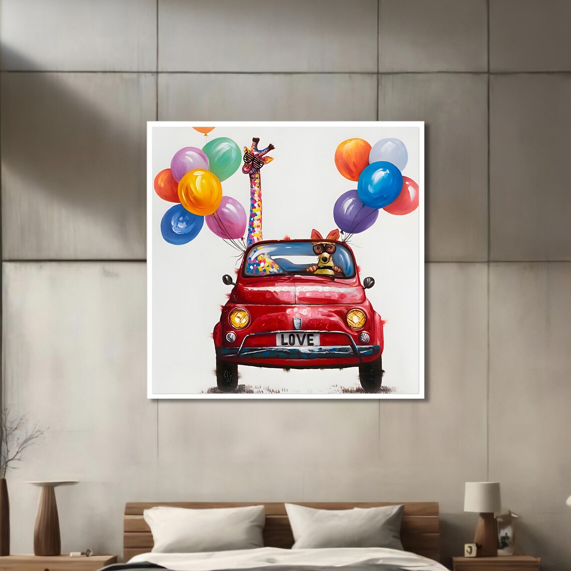 Whimsical Animal Car Ride, Fun Home Decor Poster - Image 3