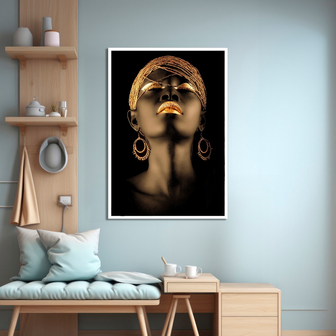 Ethnic Portrait, Sophisticated Home Decor Art Print - Image 4