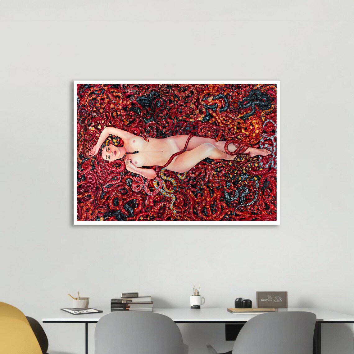 Surreal Erotic Art Print, Bold Modern Bedroom Decor - Image 5