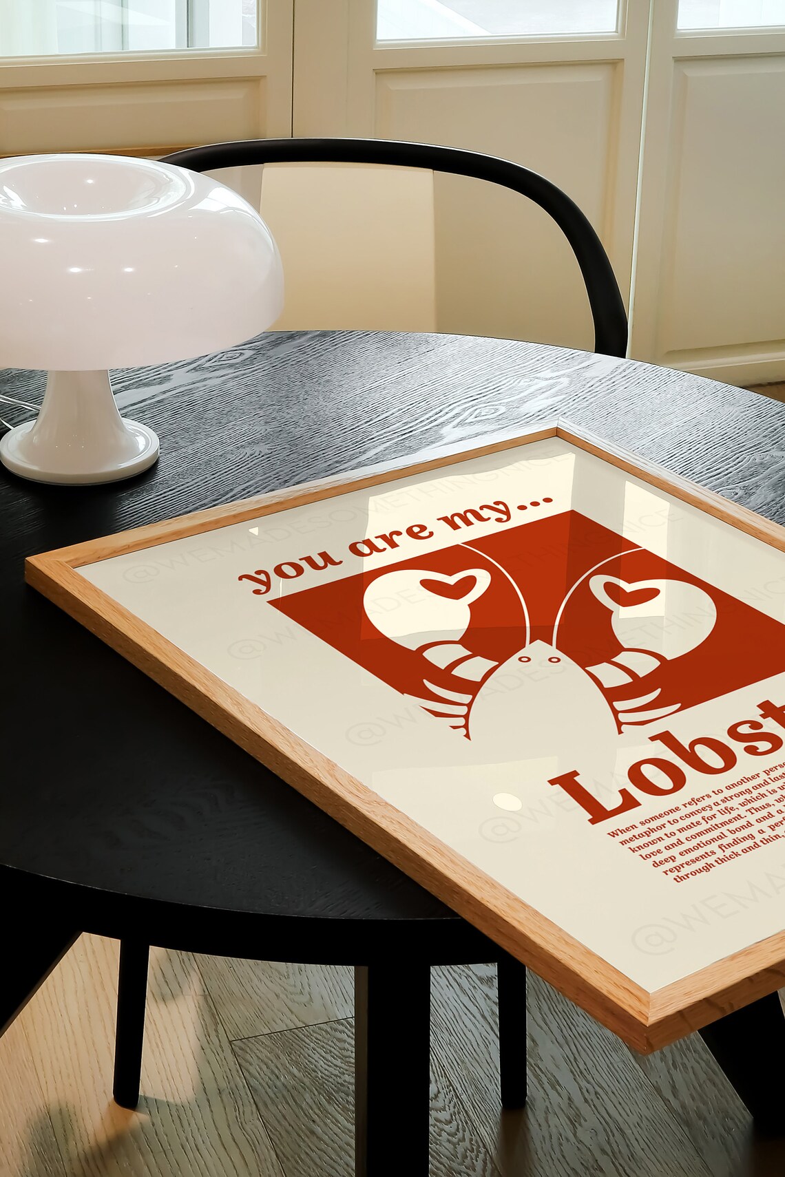 You Are My Lobster Coastal Kitchen Art Print - Image 4