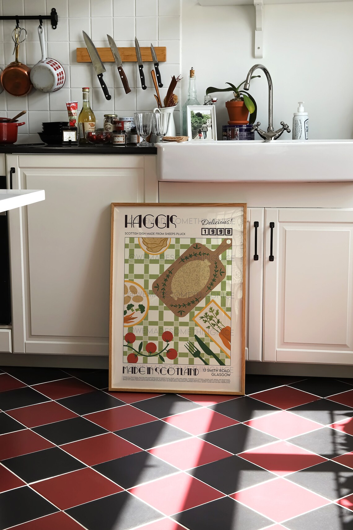 Haggis Retro Food Poster Print, Modern Kitchen - Image 3