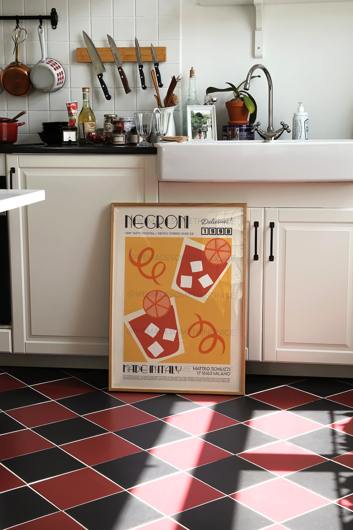 Negroni Kitchen Poster, Mid-Century Modern Art Print - Image 3