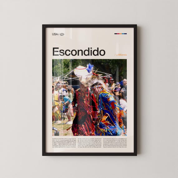 Escondido Wall Art Inland Valley Landscape Print Poster Scenic Southern Photography North County Decor