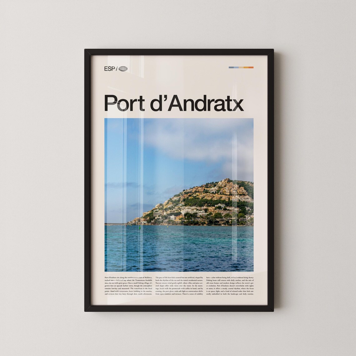 Port d'Andratx Mallorca Harbor Town Scenic Coastal Travel Poster