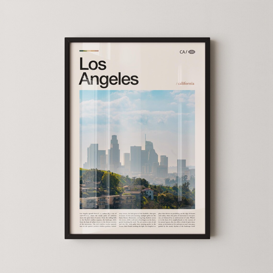 Los Angeles California Downtown Skyline Daytime Photo Poster