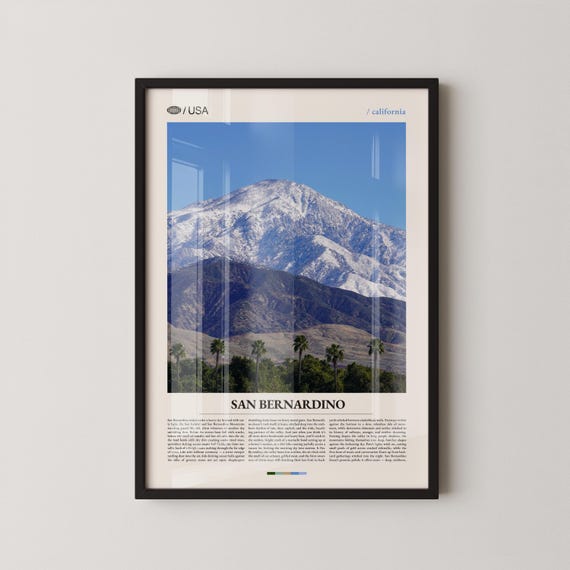 San Bernardino Print Wall Art Poster Photo National Forest Glen