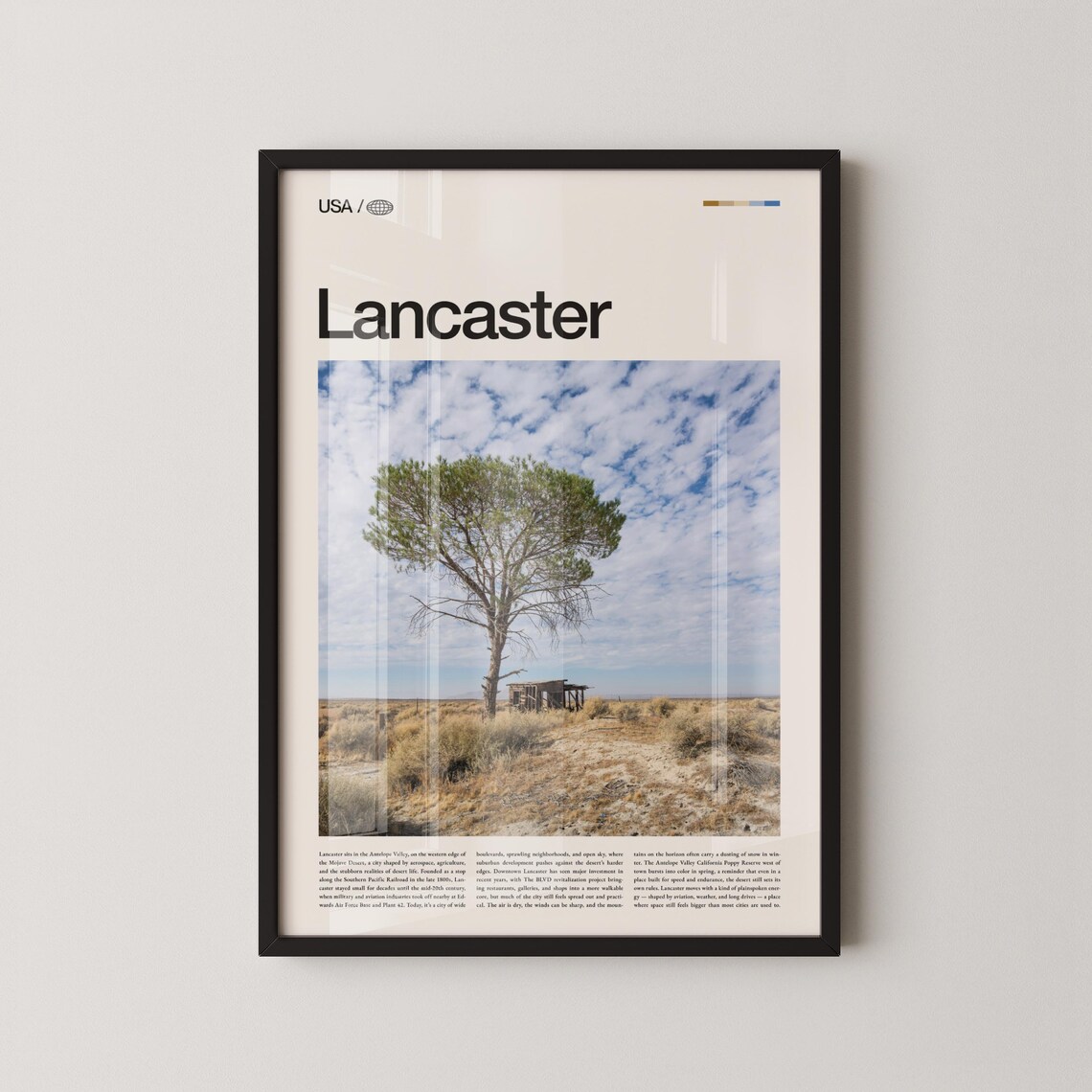 Lancaster Print Wall Art Poster Photo Antelope Valley Poppy Reserve The Blvd