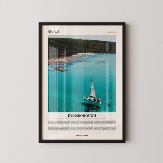 Dunsborough Print Wall Art Poster Photography Australian Coastal Town Beachside Decor