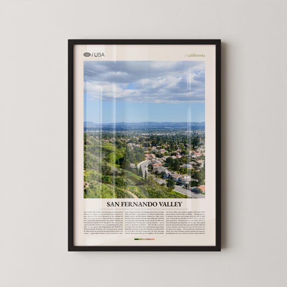 San Fernando Valley Print Wall Art Poster Photo