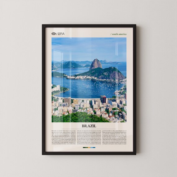 Brazil Print Wall Art Poster South America Landscape Photography Tropical Nature Decor