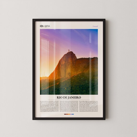 Christ The Redeemer Rio Sunrise Corcovado Photo Poster Brazil