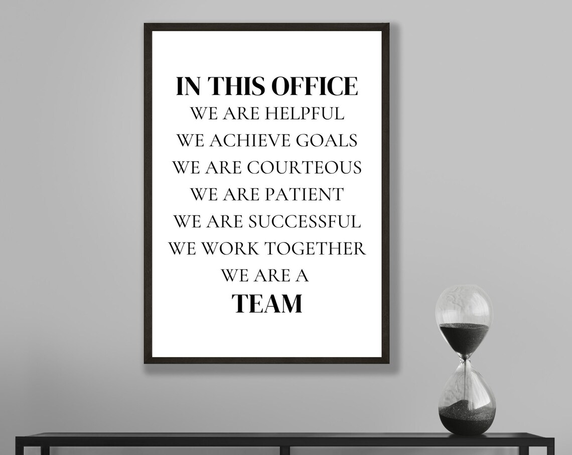 Office Wall Art Poster Print for Office Decor