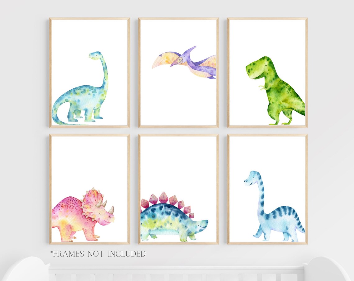 Dinosaur Wall Art, Dino Decor Poster Print - Image 4