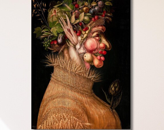 Arcimboldo Summer Fruit Face Composite Renaissance Masterpiece Art Poster