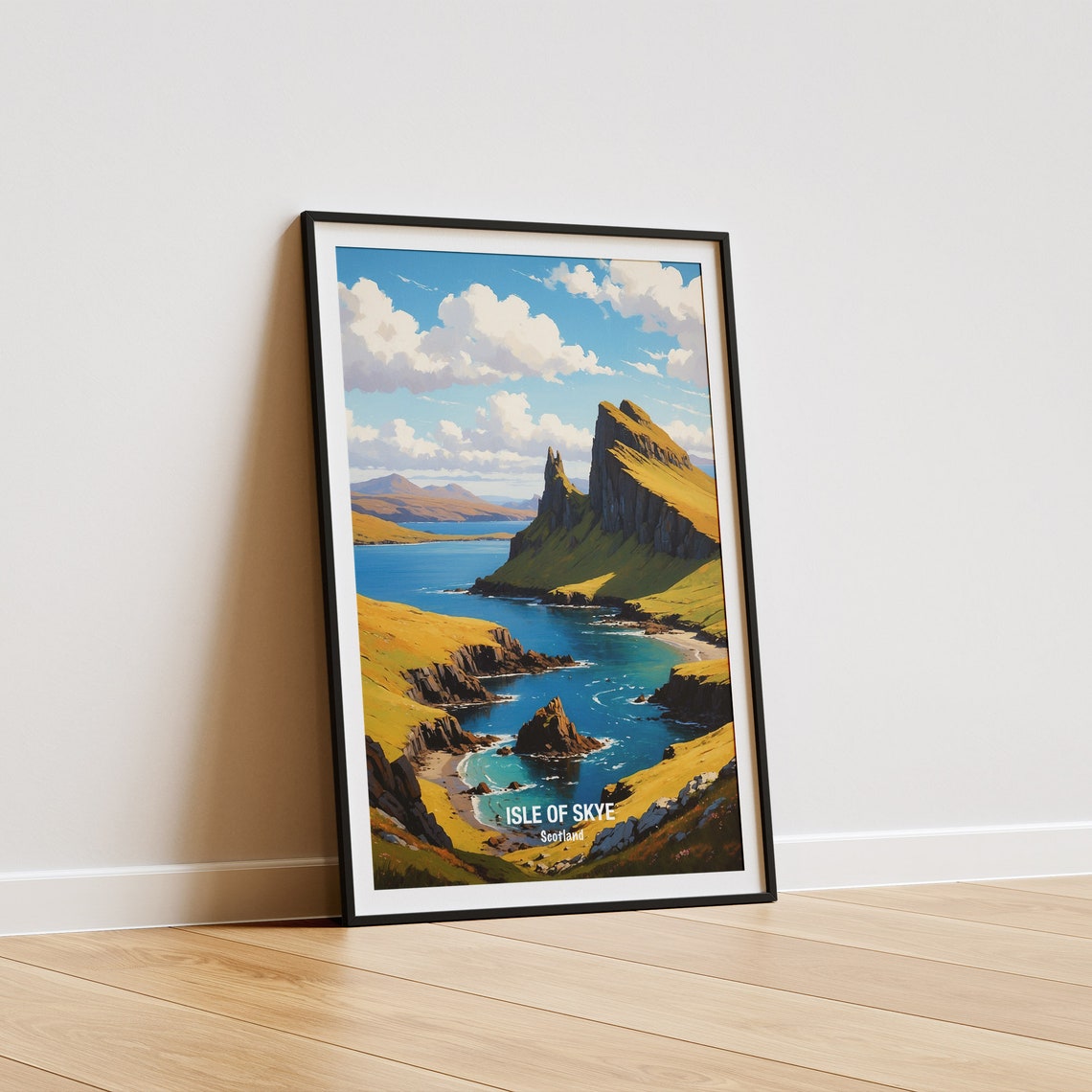 Isle of Skye Dramatic Sea Cliffs Turquoise Water Scotland Poster - Image 5