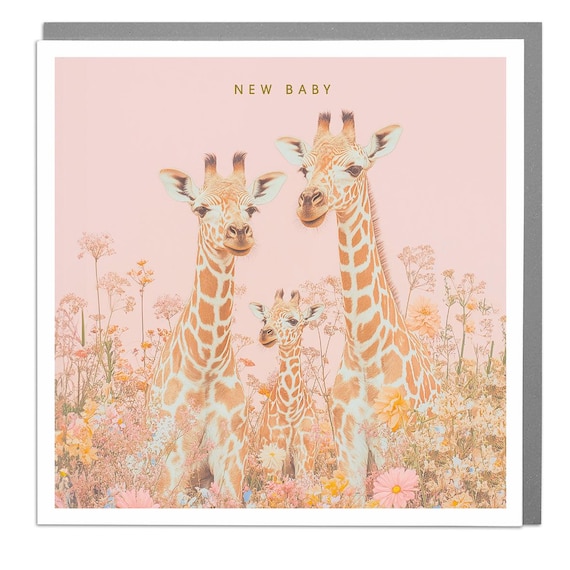 Giraffe New Baby Card By Lola Design