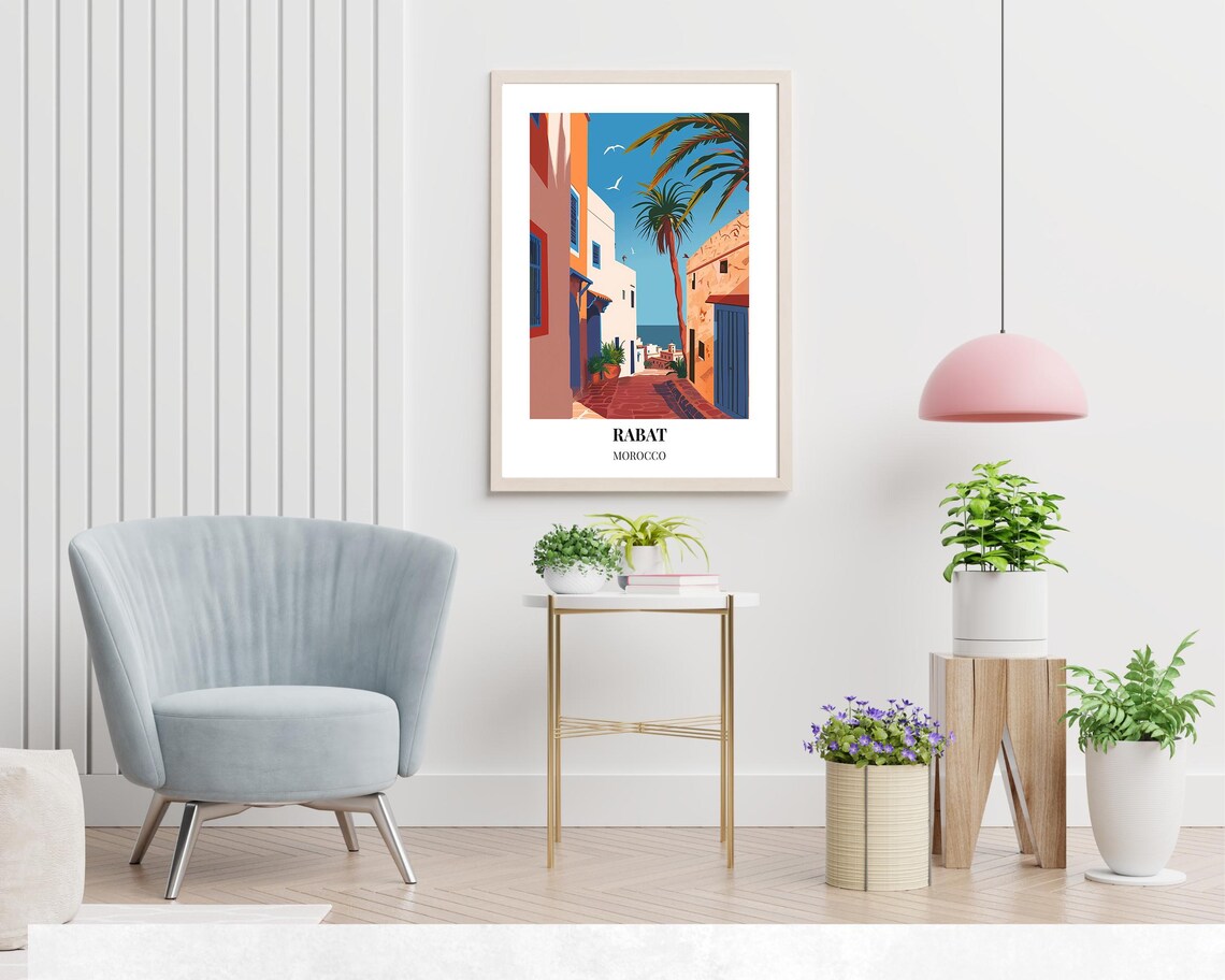 Rabat Morocco Travel Wall Art Poster Print - Image 2