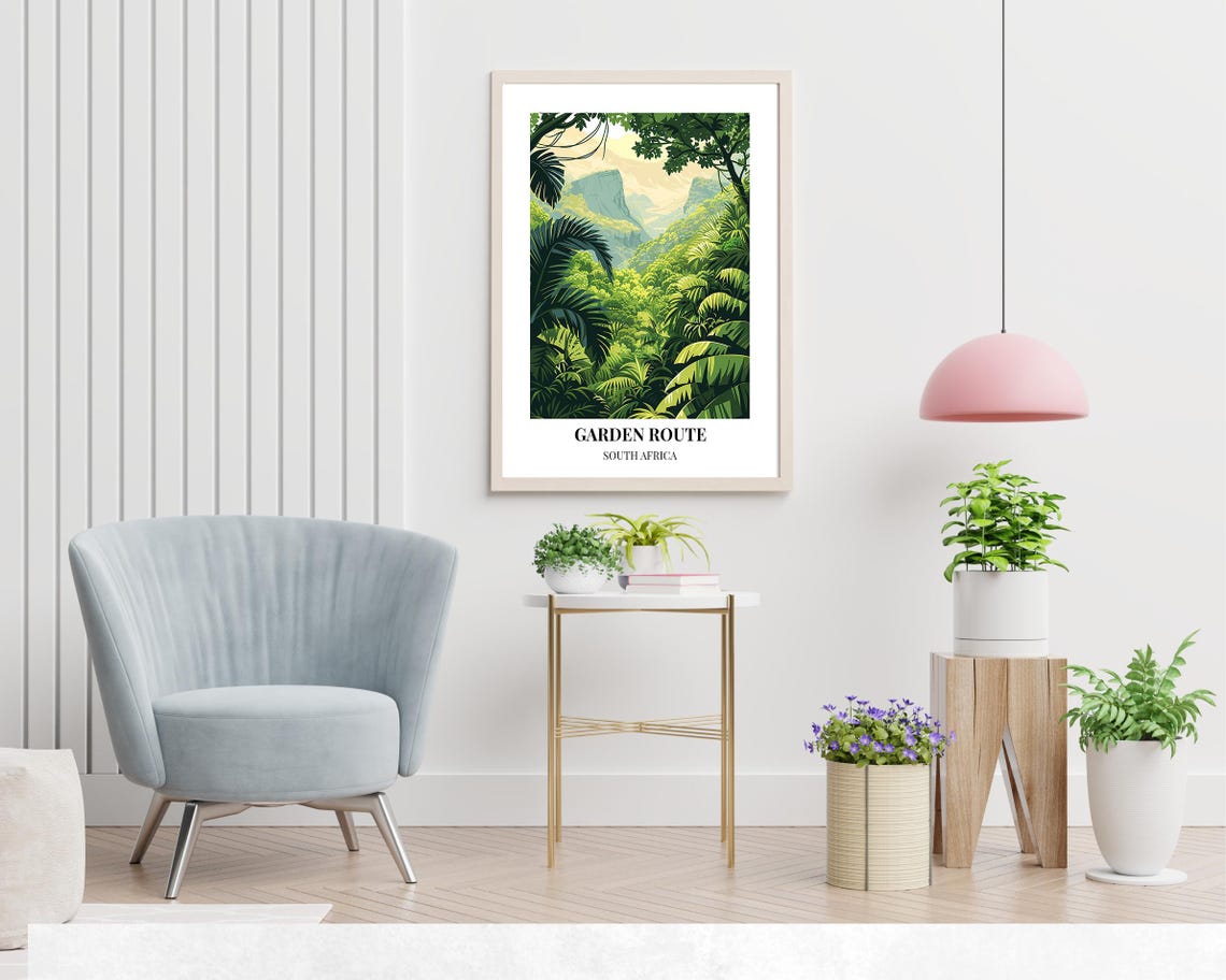 Tsitsikamma National Park Travel Print Wall Art Garden Route South Africa City Print Tsitsikamma National Park Travel Gift Travel Gift - Image 2