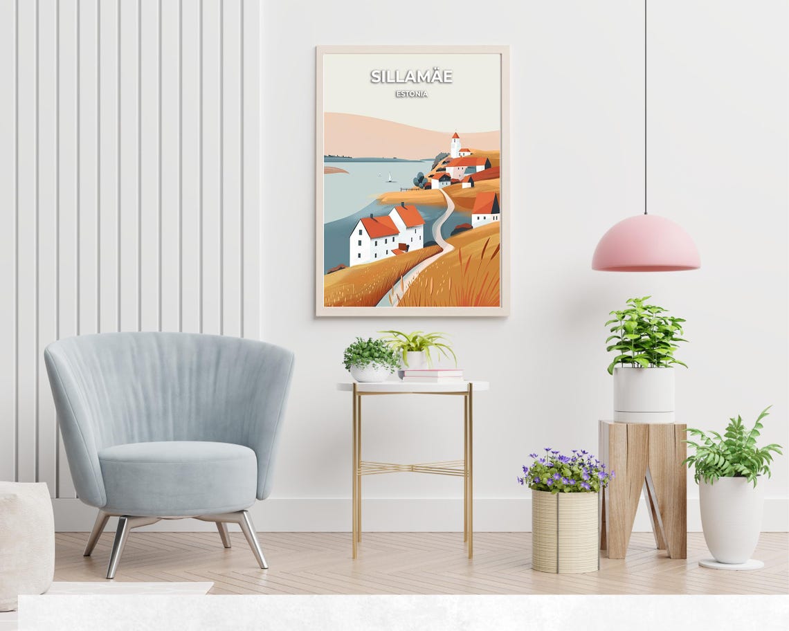 Sillame Travel Print Wall Art Sillame Estonia City Print Sillame Travel Gift Sillame City Poster Travel Gift - Image 2