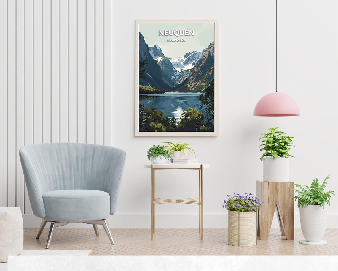 Lann National Park Travel Print Wall Art Neuqun Argentina City Print Lann National Park Travel Gift Lann National Park Poster - Image 2