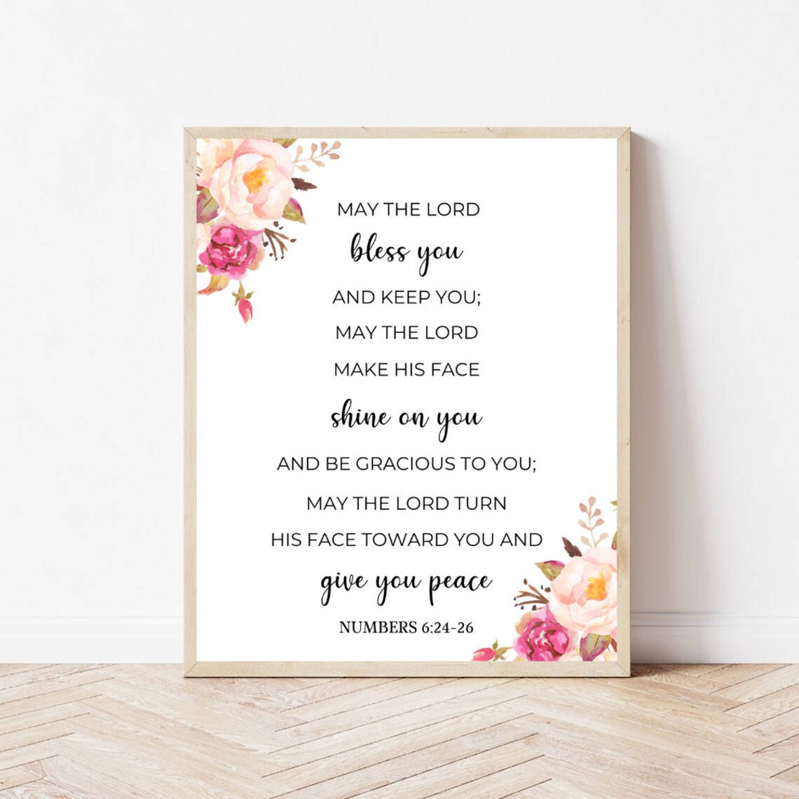 May The Lord Bless You Sign Scripture Wall Art Print - Image 2