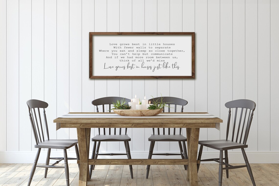 Love Grows Best In Little Houses, Family Room Art Print - Image 4