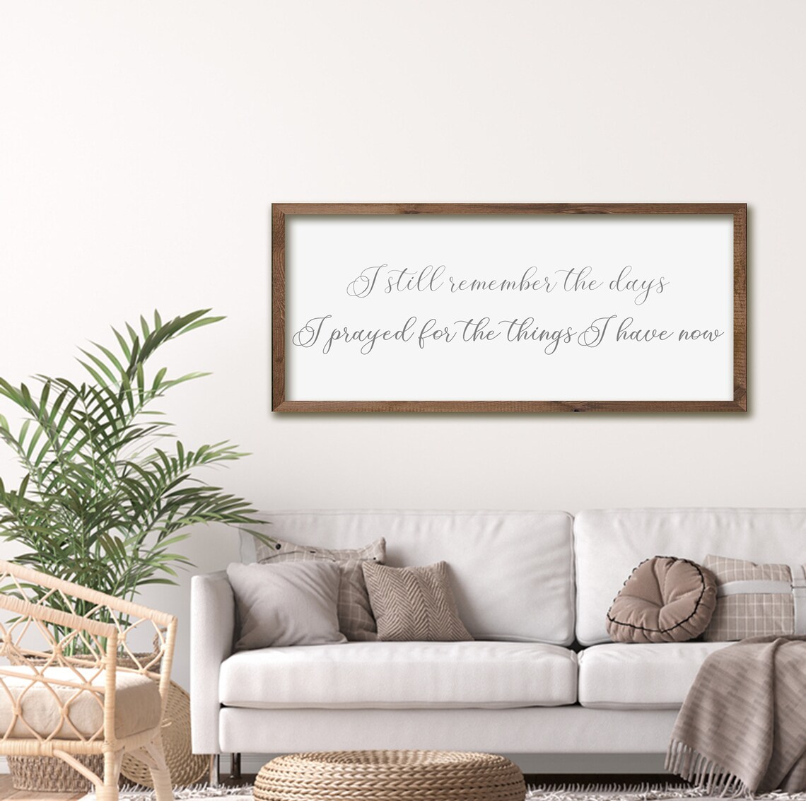 I Still Remember the Days I Prayed For Gratitude Script Quote Poster - Image 3