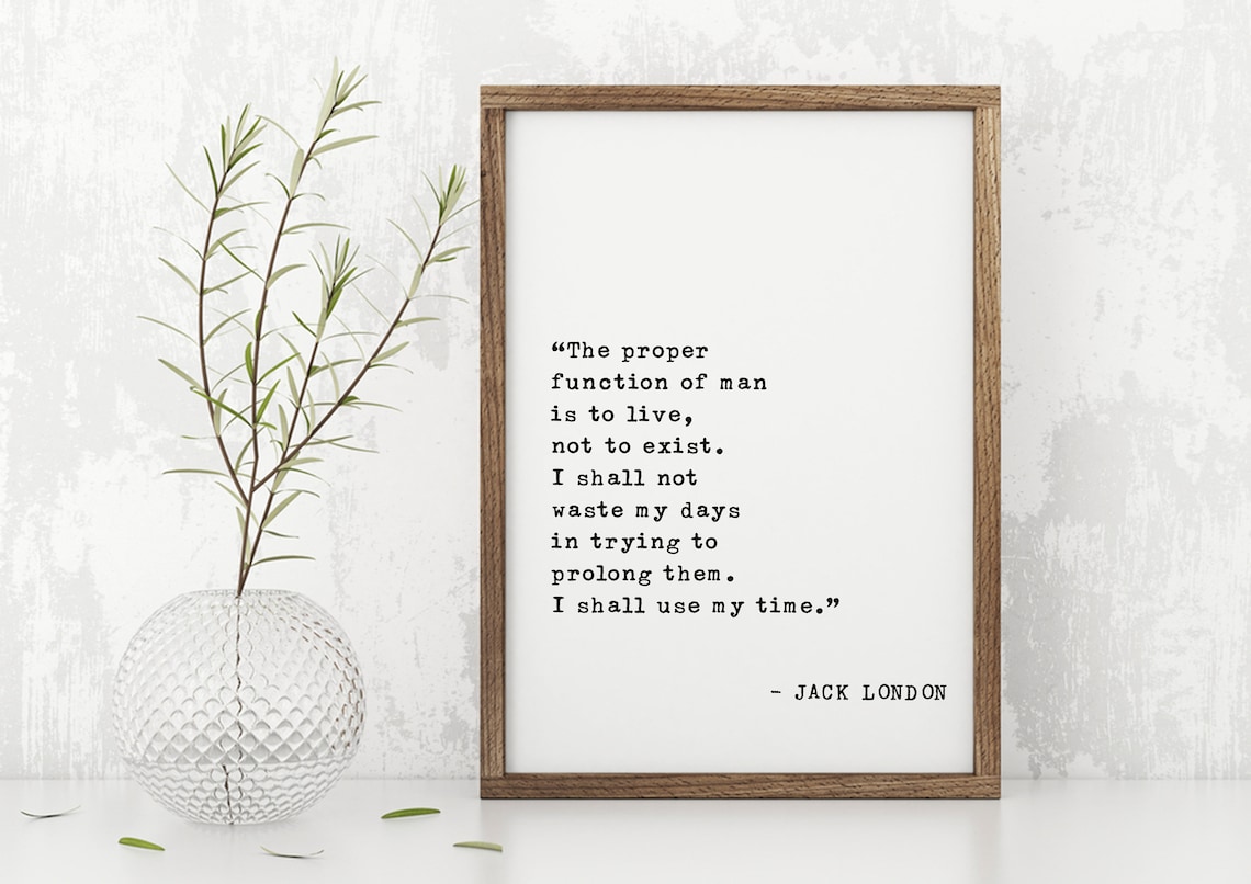Jack London Quote Art Print, Literary Wall Decor - Image 4