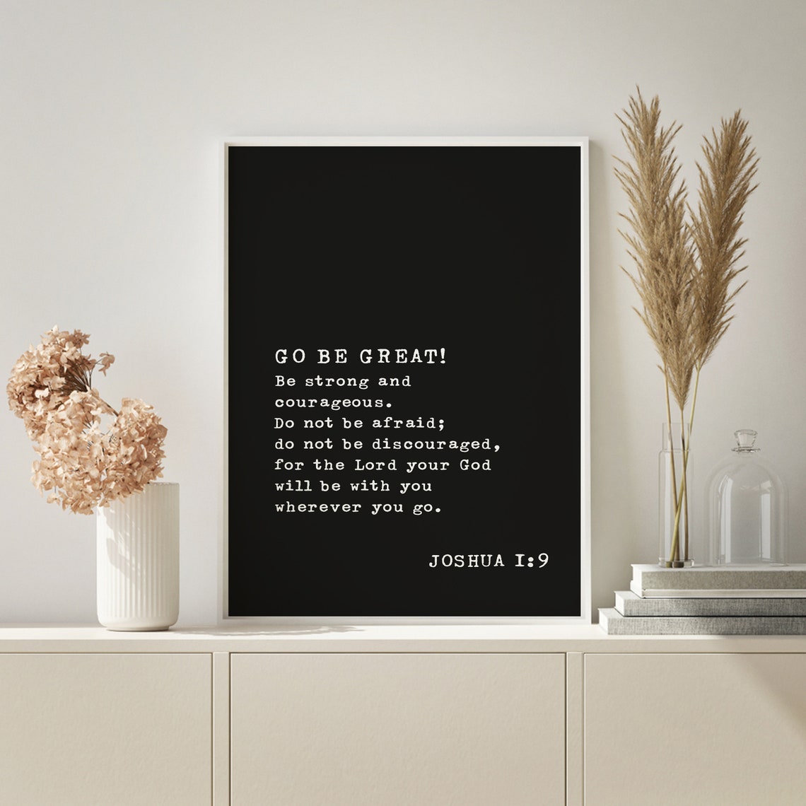 Be Strong And Courageous Wood Sign Joshua 1 9 Sign Christian Home Decor Religious Gifts Scripture Wall Art Bible Scripture Art - Image 2