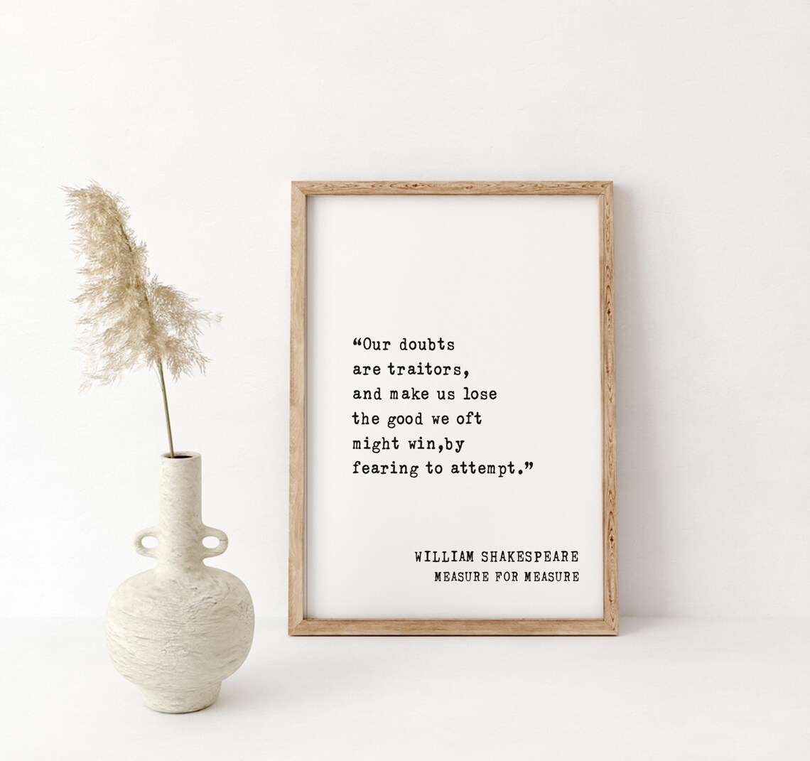 Measure For Measure Shakespeare Quote Art Print - Image 4