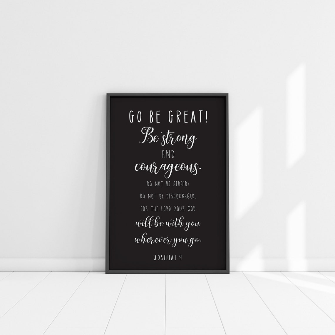 Be Strong And Courageous Wood Sign Joshua 1 9 Sign Christian Home Decor Religious Gifts Scripture Wall Art Bible Scripture Art - Image 3
