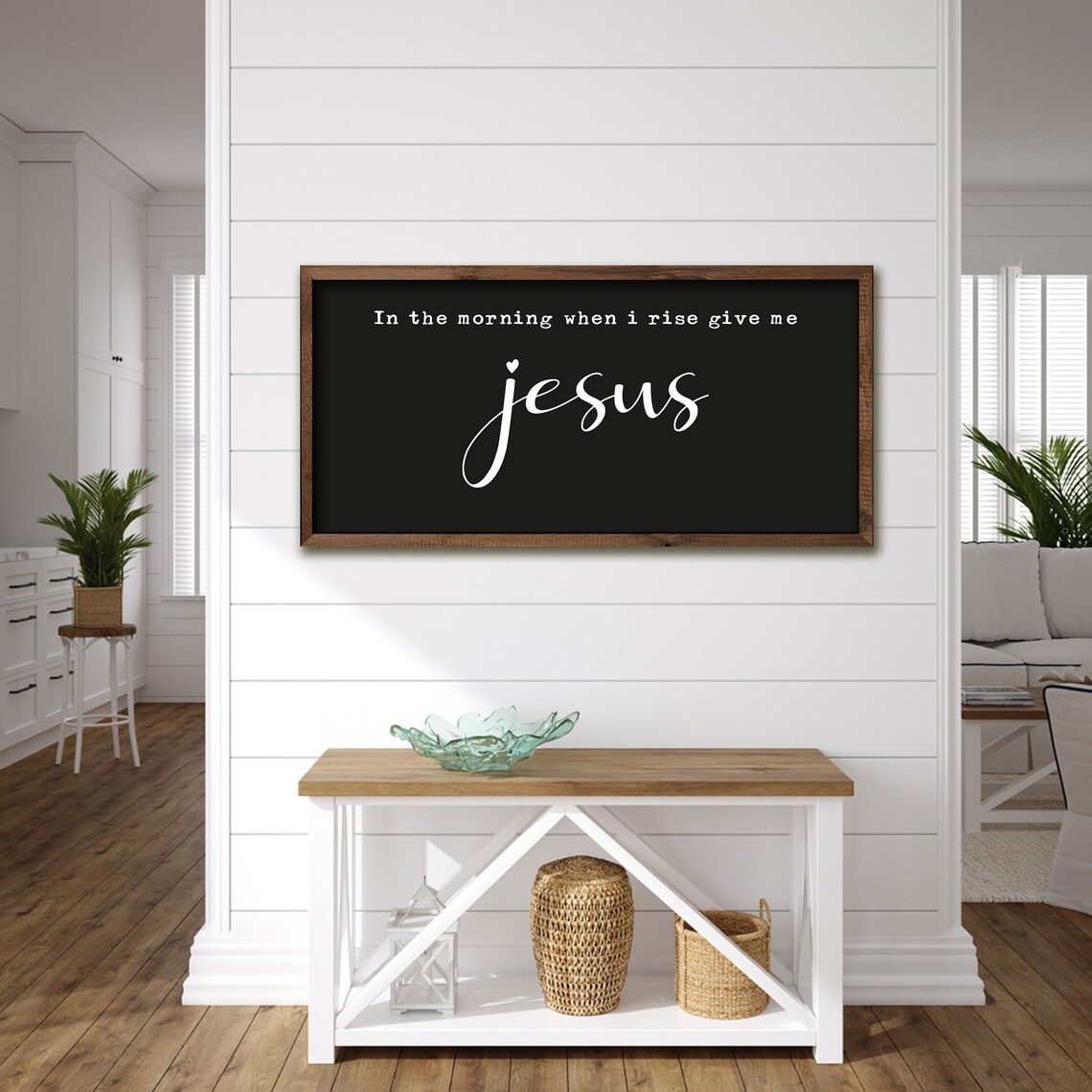 In the Morning When I Rise Give Me Jesus Faith Statement Wall Art - Image 4