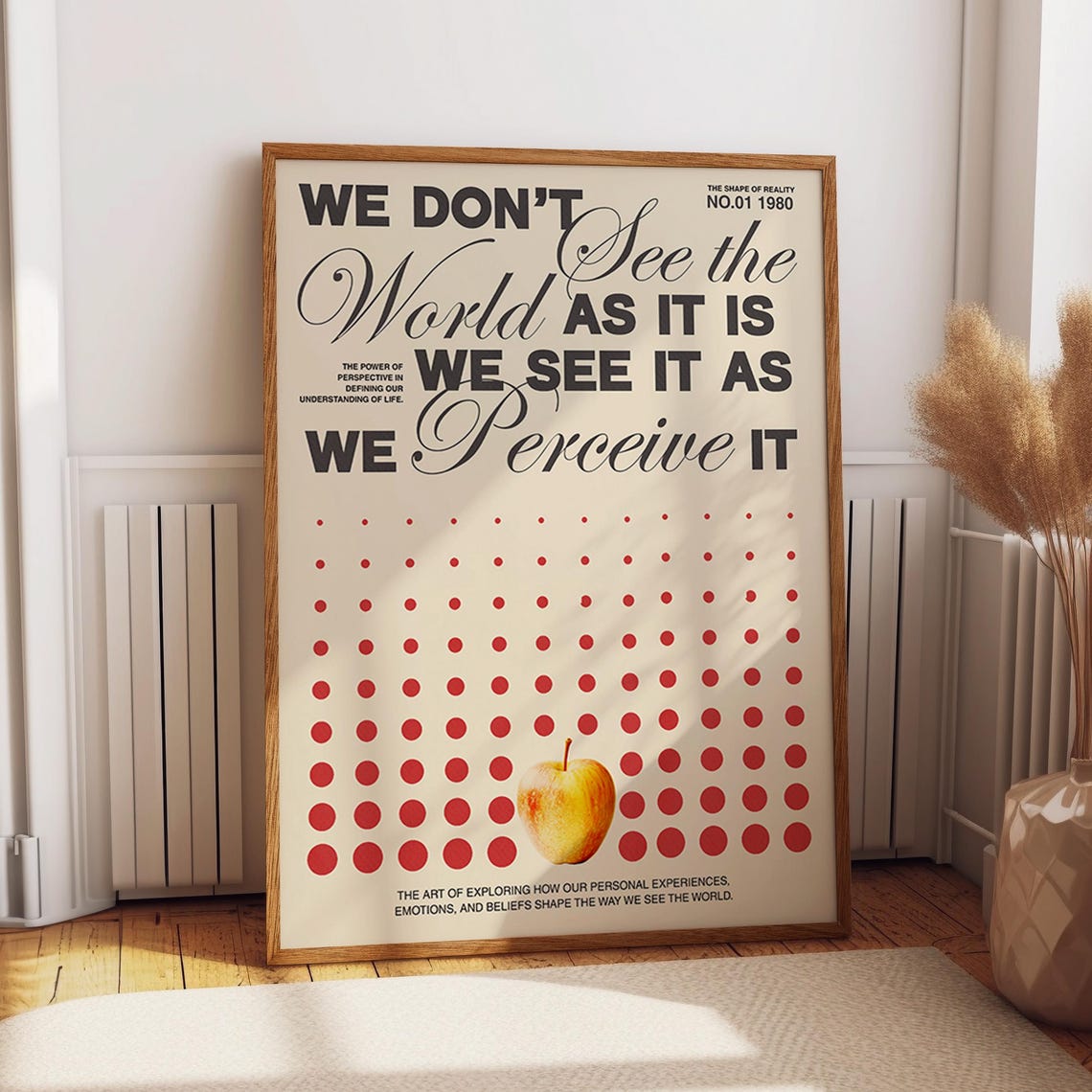 Perception Typography Poster, Minimalist Concept