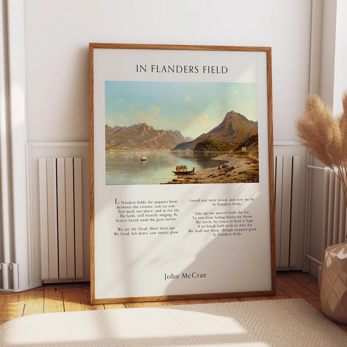 In Flanders Fields Remembrance Day Art Poster