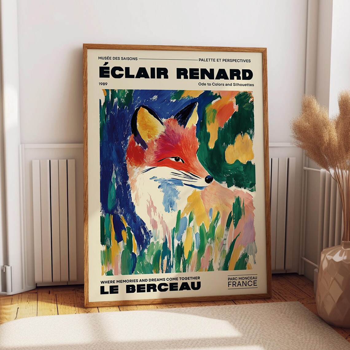 Clair Renard Fox Exhibition Travel Art Poster