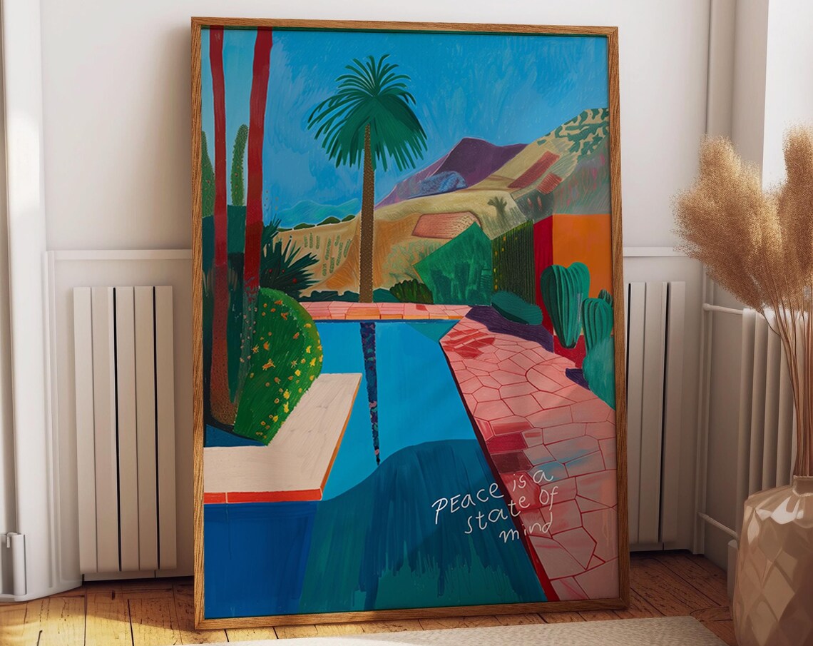 Cactus And Palms, Matisse Inspired Landscape