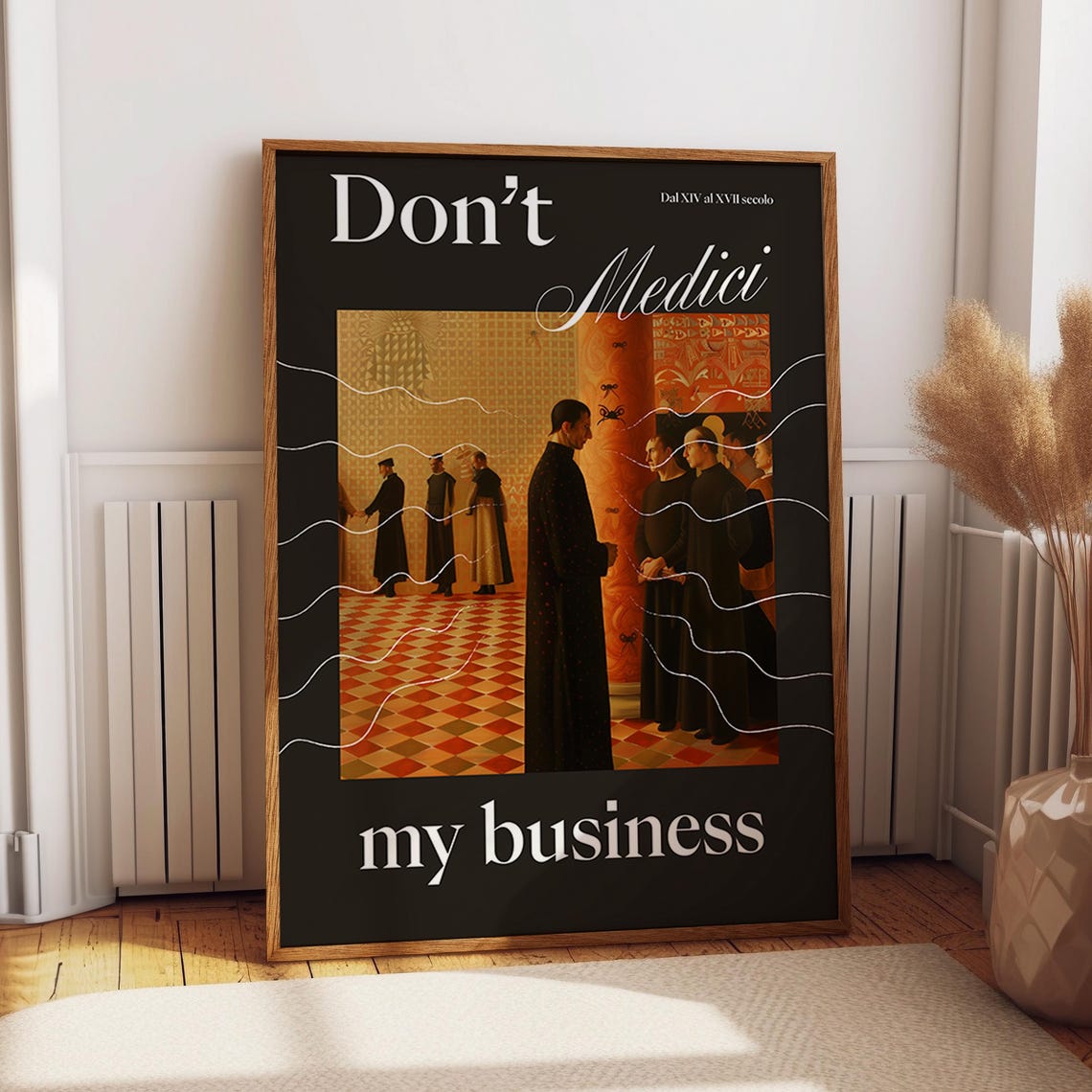 Noble Court Artwork Dont Medici My Business Print Medieval Satire Wall Art Dark Academia Home Decor Poster Or Print