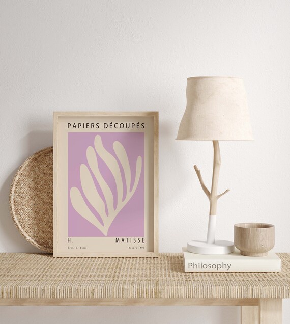 Matisse Lilac Cut Out Leaf Papiers Decoupes Exhibition Poster