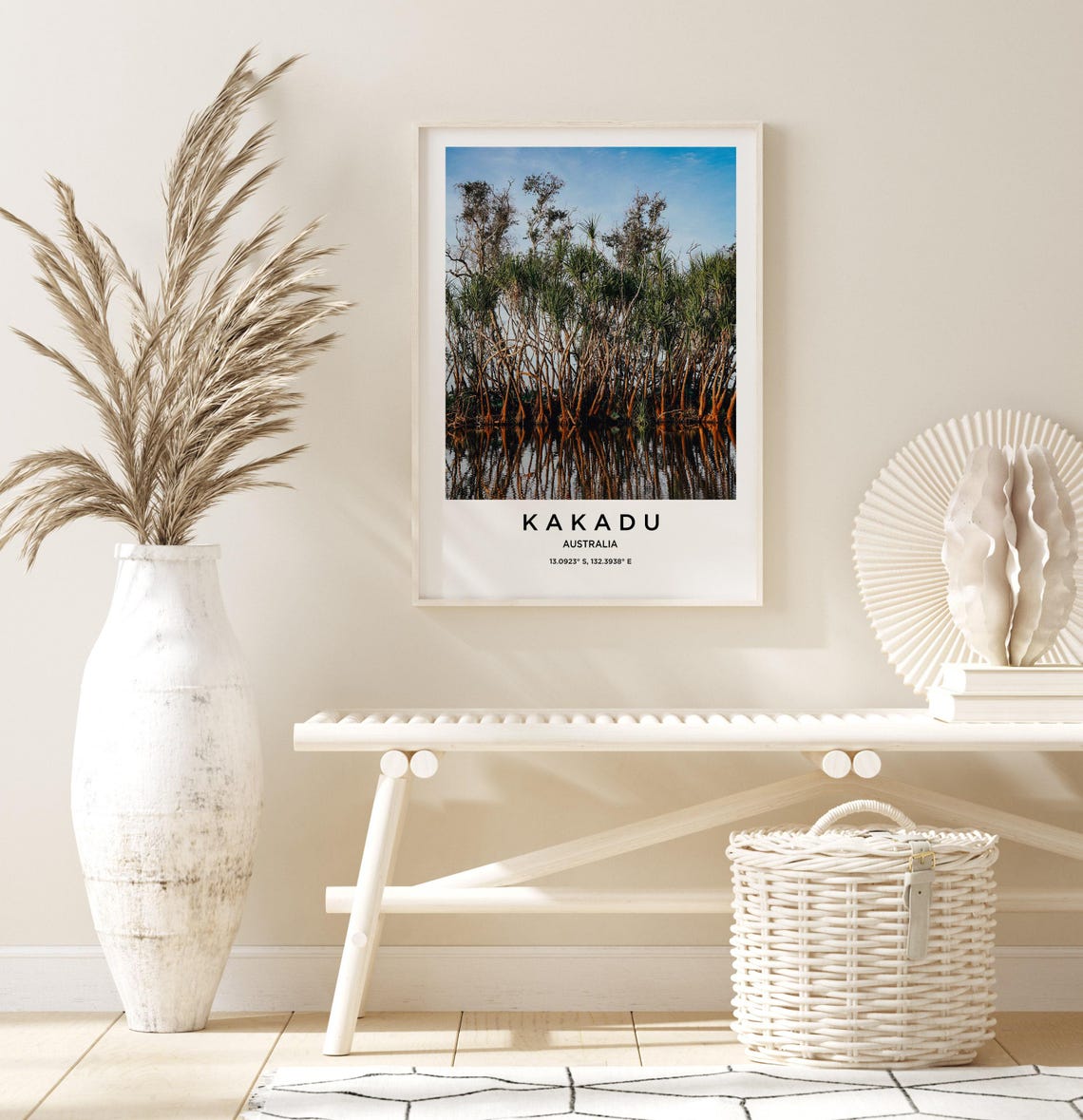 Kakadu Australia Wetland Trees Water Reflection Photo Poster - Image 3