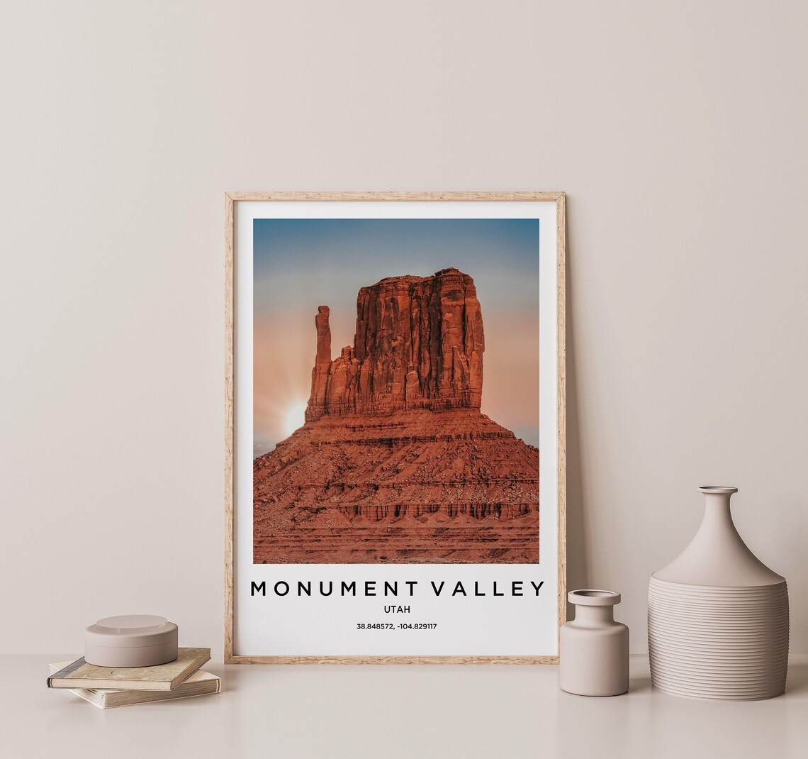 Monument Valley Art Monument Valley Print Monument Valley Poster Monument Valley Art Monument Valley Photo Monument Valley Map - Image 2