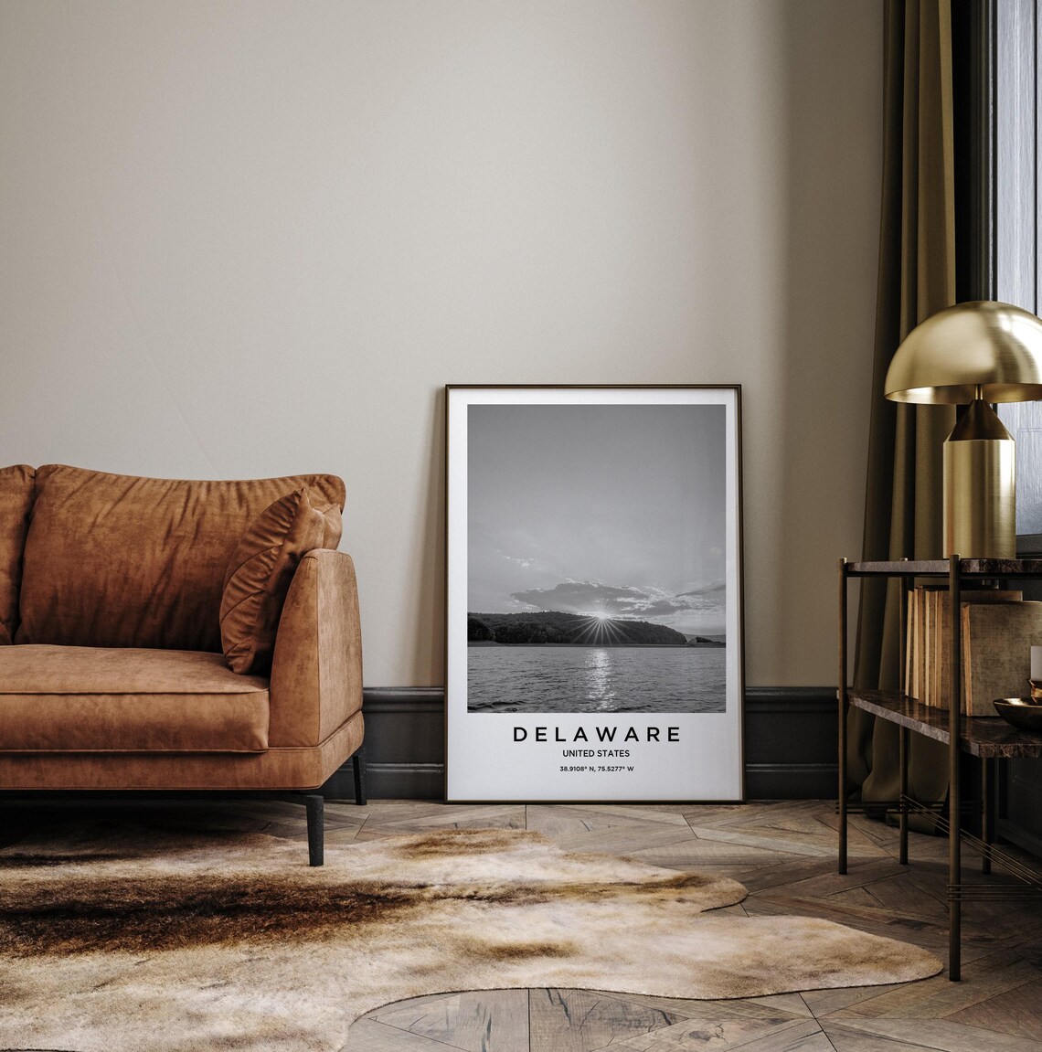 Delaware Travel Poster, Delaware Map Art Print - Image 3