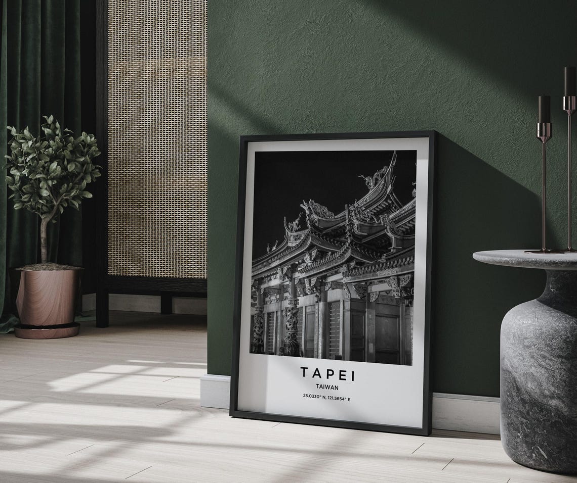 Tapei Art Tapei Print Tapei Poster Tapei Art Tapei Photo Tapei Map Tapei Painting Tapei Travel - Image 2