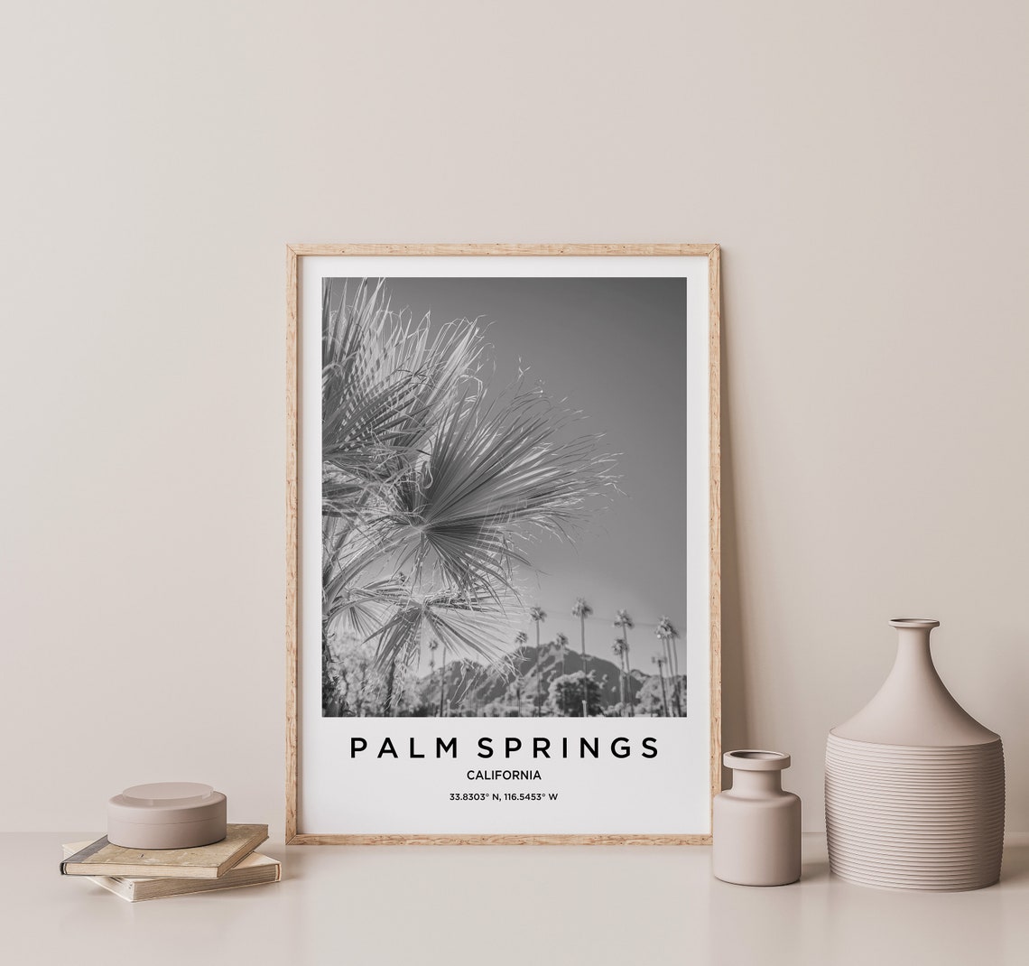 Palm Beach Travel Poster Palm Beach Print Palm Beach Photo Print Black And White Photography Monochrome Travel Photography California - Image 3