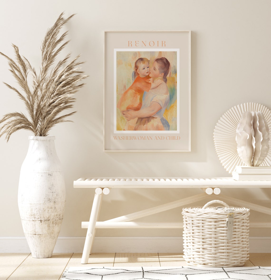 Auguste Renoir Washerwoman and Child Motherly Embrace Poster - Image 3