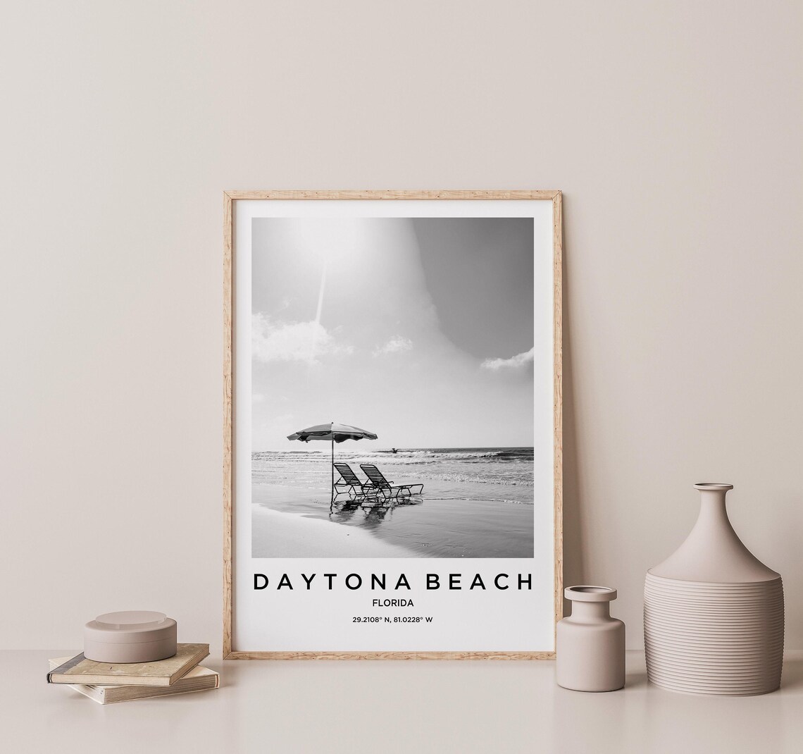 Daytona Beach Travel Poster, Coastal Landmark - Image 2
